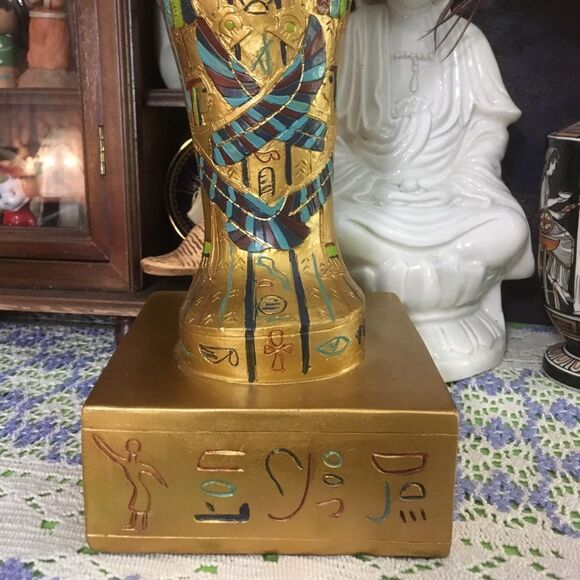 VTG Large Egyptian King Tut Figure 16” - Picture 3 of 9